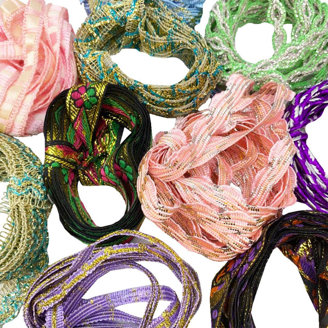 30 Metre Assorted Lace Trims Bundle - Pound A Metre