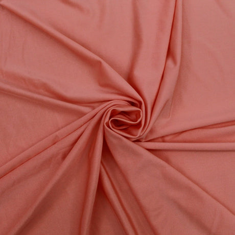 3FOR10 Super Stretch Lycra - 'Salmon Pink' 60" Wide - Pound A Metre