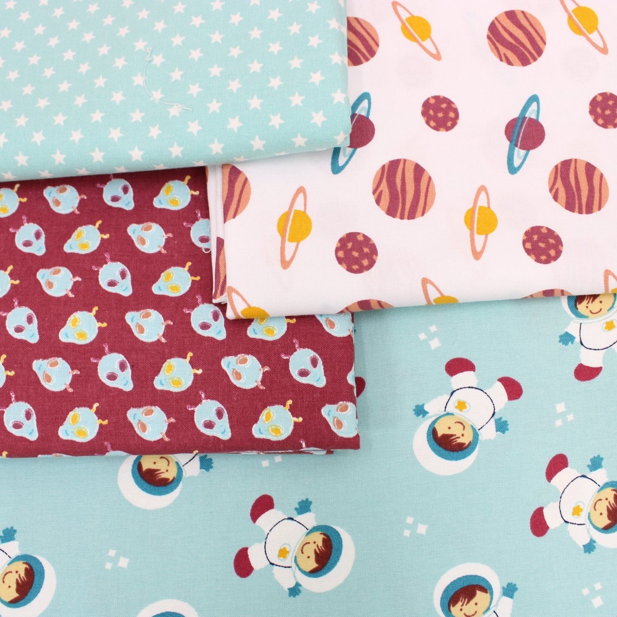 4 Metre Space Themed 100% Cotton Bundle- 44" Wide - Pound A Metre