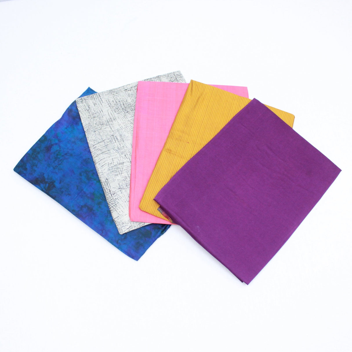 5 Assorted Scarves FOR £5, 100% Pure Silk Approx 97cm - Pound A Metre