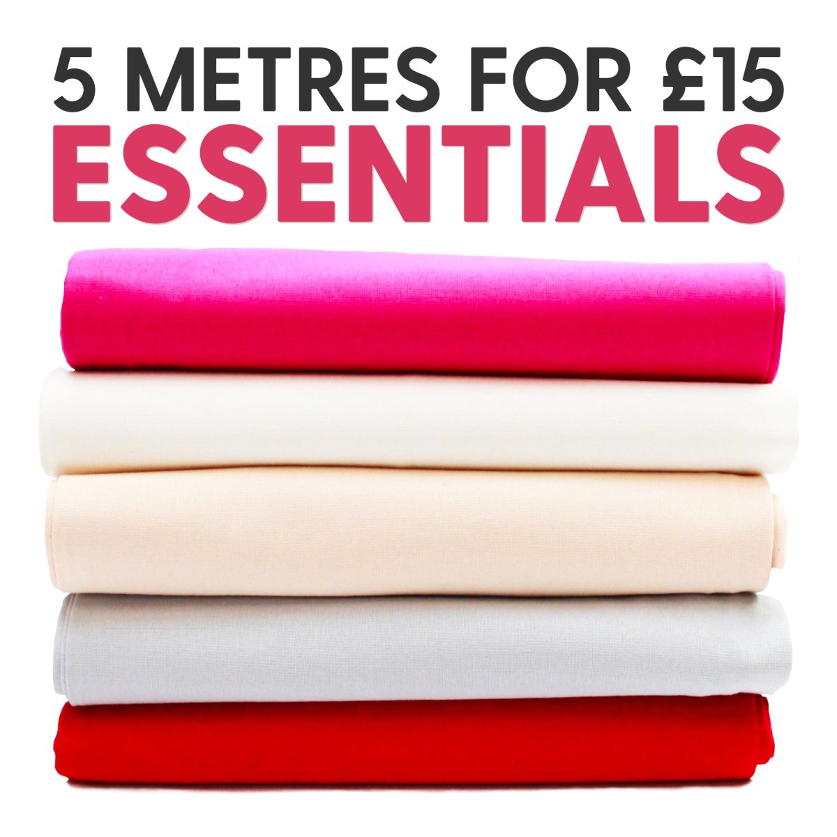 5 Metre Bundle 100% Quality Cotton DYED Bundle - Pound A Metre