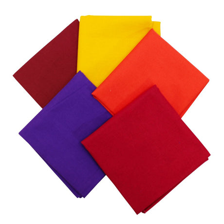 5 Piece Exclusive Fat Quarter 100% Cotton Palette - Sunset - Pound A Metre