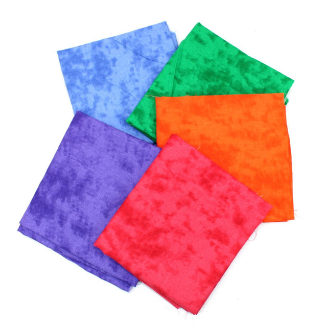 5 Piece Exclusive Fat Quarter 100% Perfect Palette - Tye-Dye - Pound A Metre