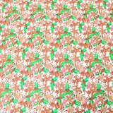 Festive Quilting Cotton 44" Wide Gingerbread- White - Pound A Metre