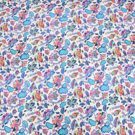 Festive Quilting Cotton 44" Wide Vibrant Flowers - Pound A Metre