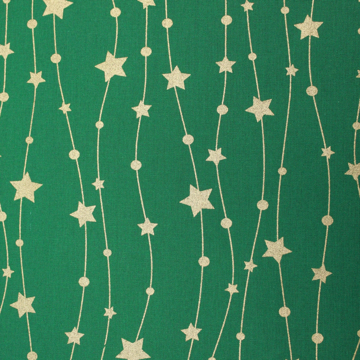 Gold Foil Premium 100% Quilting Cotton "Fairy Lights" - 3 Colours - Pound A Metre