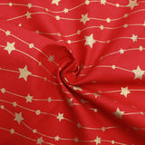 Gold Foil Premium 100% Quilting Cotton "Fairy Lights" - 3 Colours - Pound A Metre