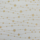 Gold Foil Premium 100% Quilting Cotton "Fairy Lights" - 3 Colours - Pound A Metre