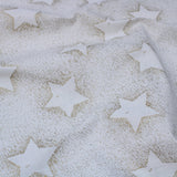 Gold Foil Premium 100% Quilting Cotton "Festive Stars" - 3 Colours - Pound A Metre