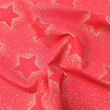 Gold Foil Premium 100% Quilting Cotton "Festive Stars" - 3 Colours - Pound A Metre