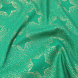 Gold Foil Premium 100% Quilting Cotton "Festive Stars" - 3 Colours - Pound A Metre