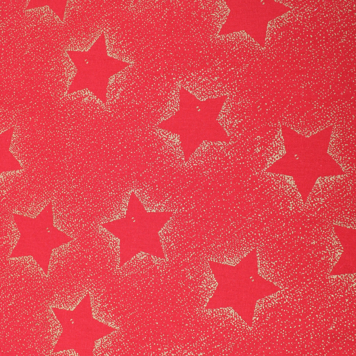 Gold Foil Premium 100% Quilting Cotton "Festive Stars" - 3 Colours - Pound A Metre