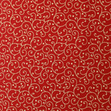 Gold Foil Premium 100% Quilting Cotton "Scroll" - Variety Of Colours - Pound A Metre