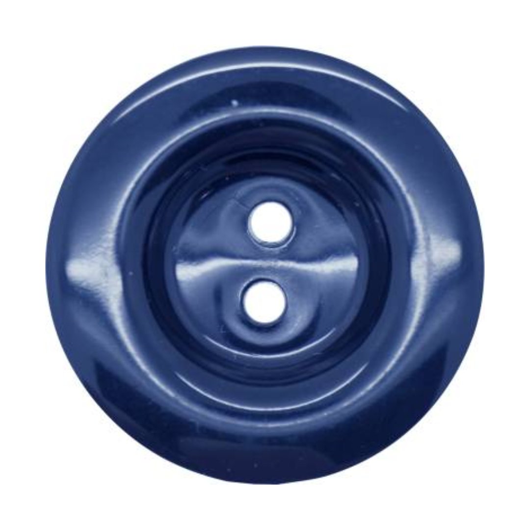 Italian 2 Hole Chunky Button- 15mm (Pack of 5) (14 Colours Available) - Pound A Metre