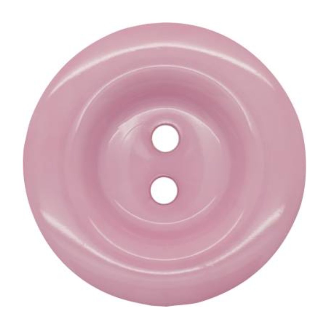 Italian 2 Hole Chunky Button- 15mm (Pack of 5) (14 Colours Available) - Pound A Metre