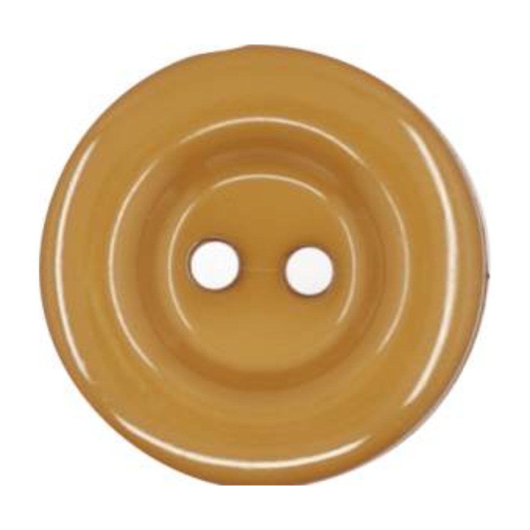 Italian 2 Hole Chunky Button- 15mm (Pack of 5) (14 Colours Available) - Pound A Metre