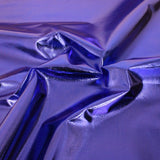 Luxury Aurora Foil Tricot Lame 45" Wide Royal Blue - Pound A Metre