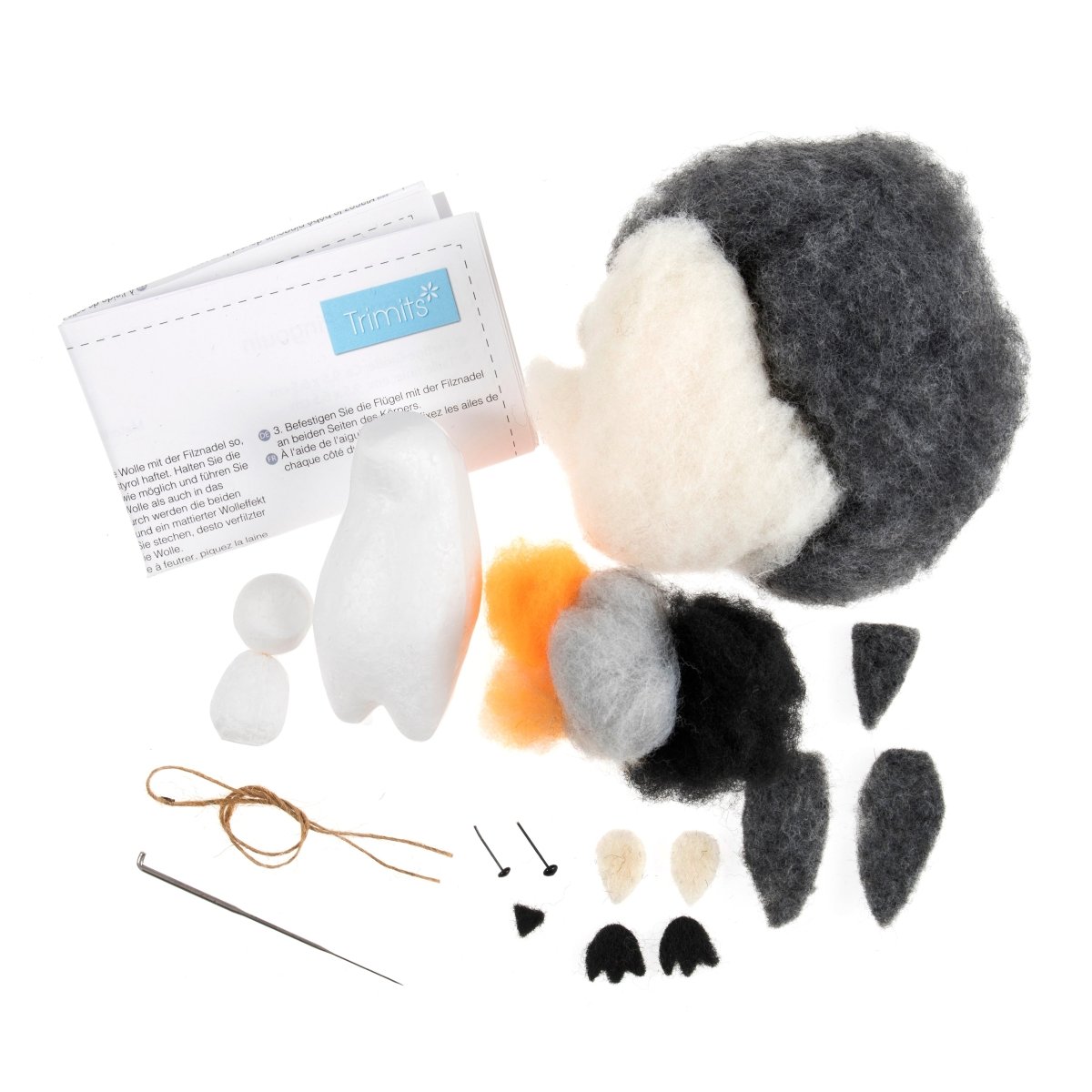 Needle Felting Kit: Christmas: Penguins - Pound A Metre