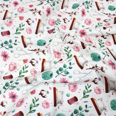 Per Metre Digitally Printed 100% Cotton- 45" Wide (Spring Sewing) - Pound A Metre