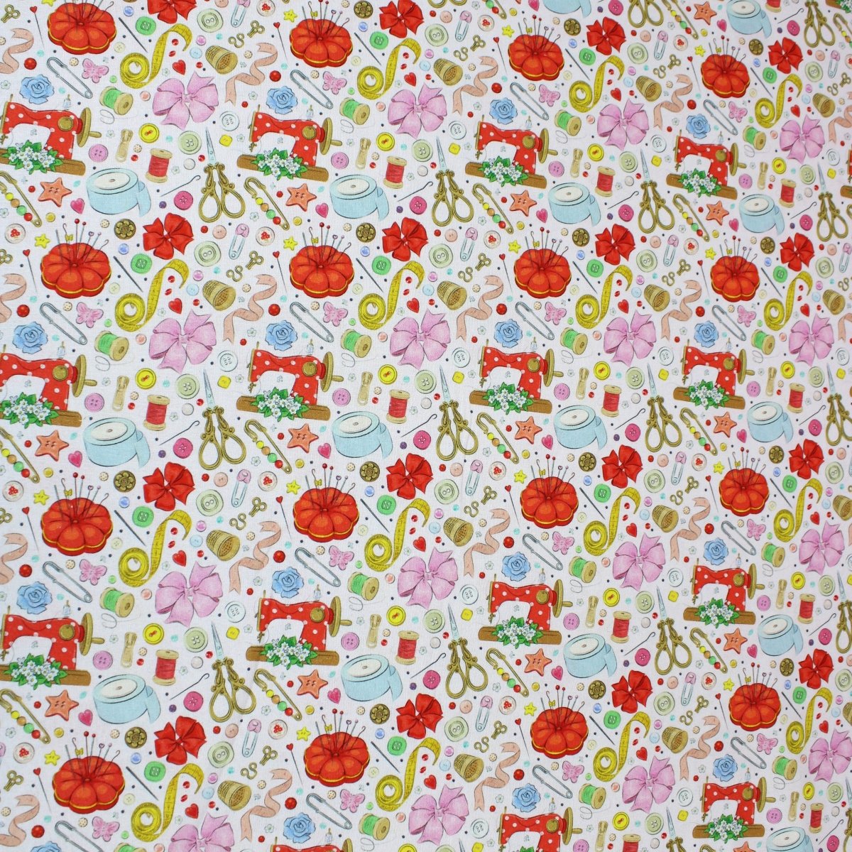 Per Metre Digitally Printed 100% Cotton- 45" Wide (Whimsical Sewing) - Pound A Metre