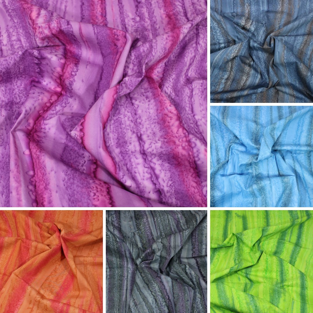 Premium Quality 100% Cotton Bali Batik (BK417)- 10 Colours Available - Pound A Metre