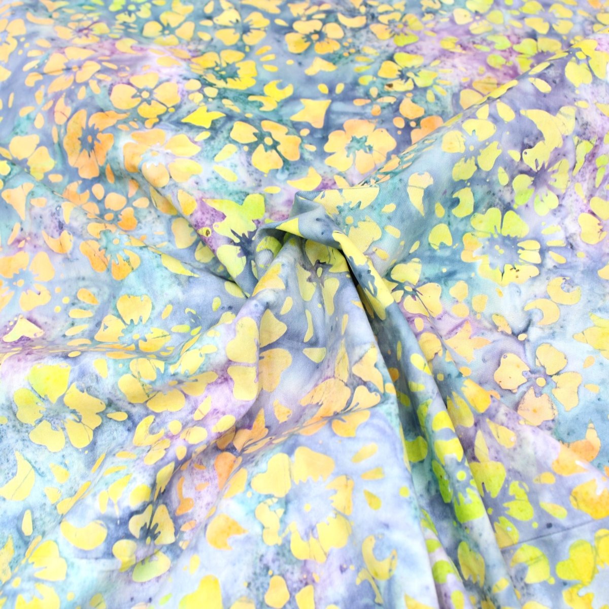 Premium Quality 100% Cotton Bali Batik - Bloom - 45" Wide Colour Splash - Pound A Metre