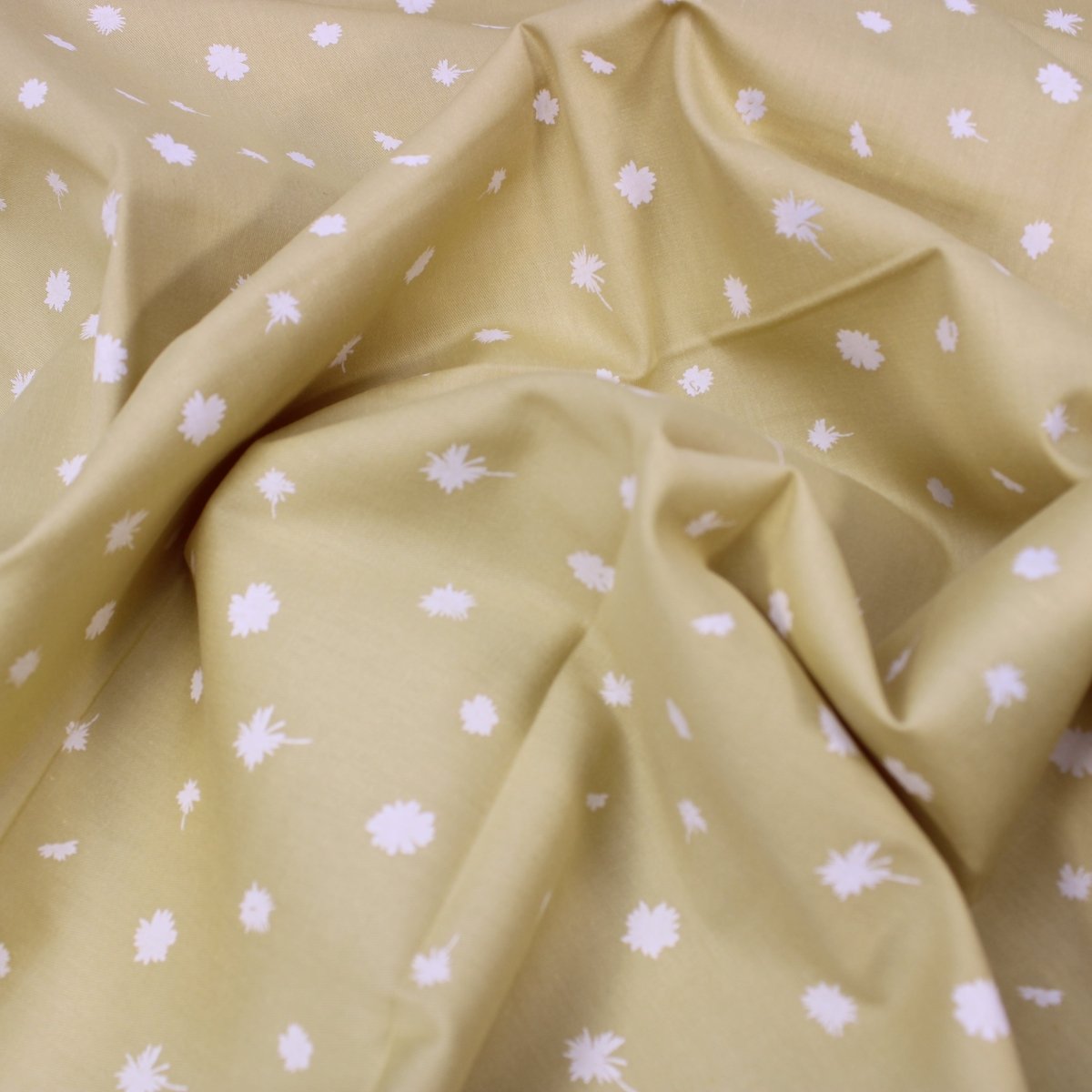 Premium Quality Printed 100% Cotton Twill 58” Warm Yellow. - Pound A Metre