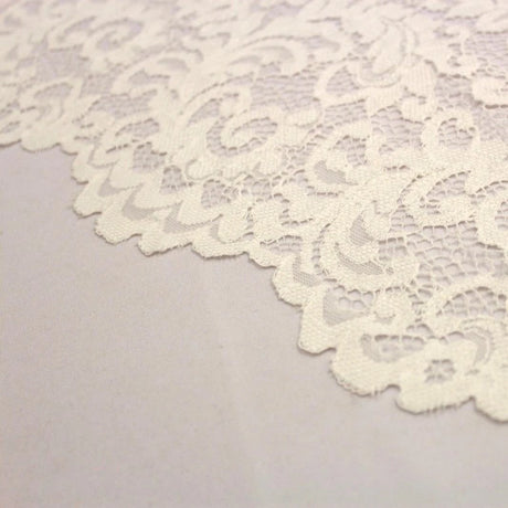 Premium Quality Soft Rachel Corded Lace Fabric 60" Wide - Variations Available - Pound A Metre